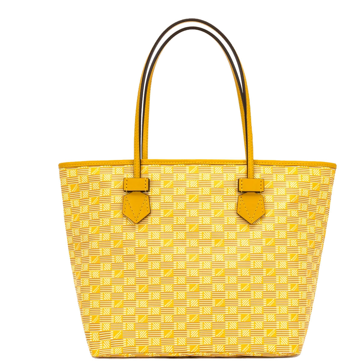 Saint Tropez Open Tote MM Handbag - Yellow Leather Shoulder Bag for Women | Perfect for Beach, Shopping & Summer Outfits