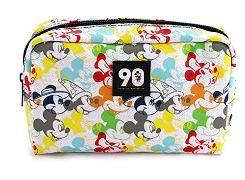 Mickey Mouse Makeup Bag for Women - Cute Cartoon Cosmetic Case with Pouch, Pencil & Stationery Organizer - Perfect for Travel, School & Daily Storage