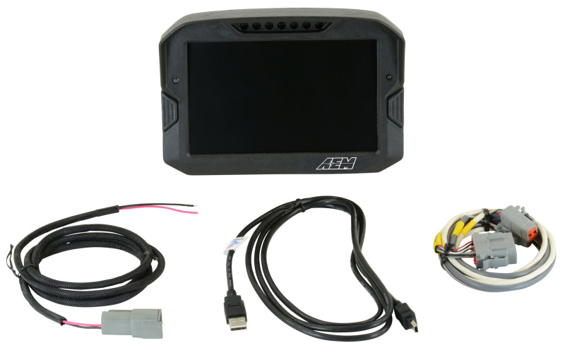 AEM CD 7 Non-Logging Race Dash Carbon Fiber Digital Display with CAN Input - Perfect for Motorsports, Track Days & Performance Tuning