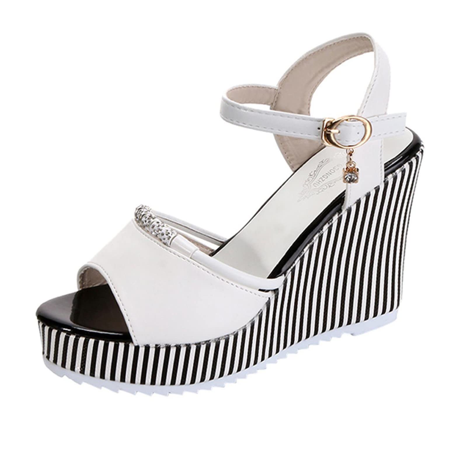 Breathable Women's Casual Wedge Sandals with Thick Sole - Comfortable Outdoor Walking Shoes for Yoga, Beach & Summer Fashion