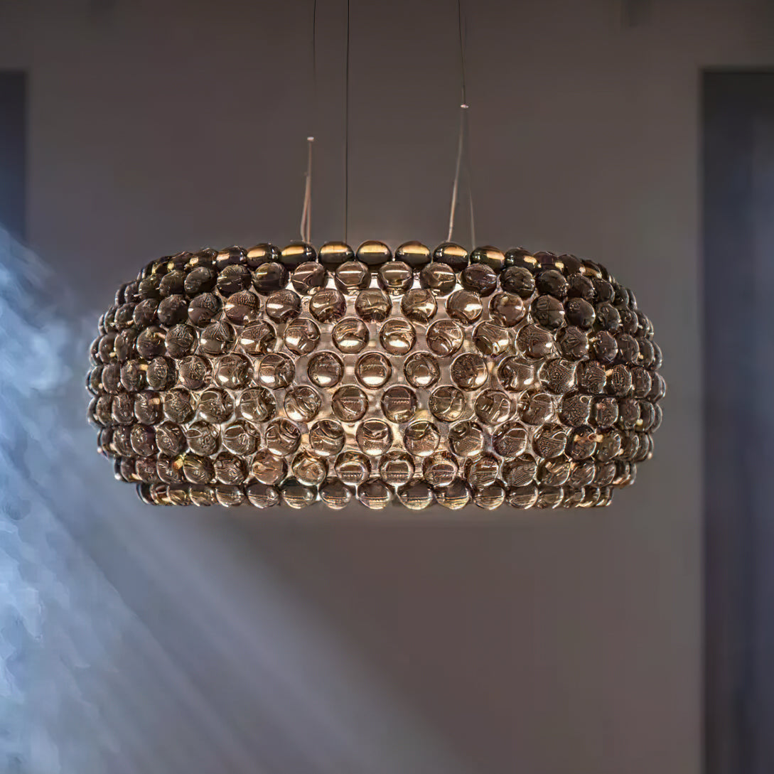 Elegant Caboche Pendant Light - Modern Glass Ceiling Lamp for Dining Room, Kitchen Island & Bedroom Decor