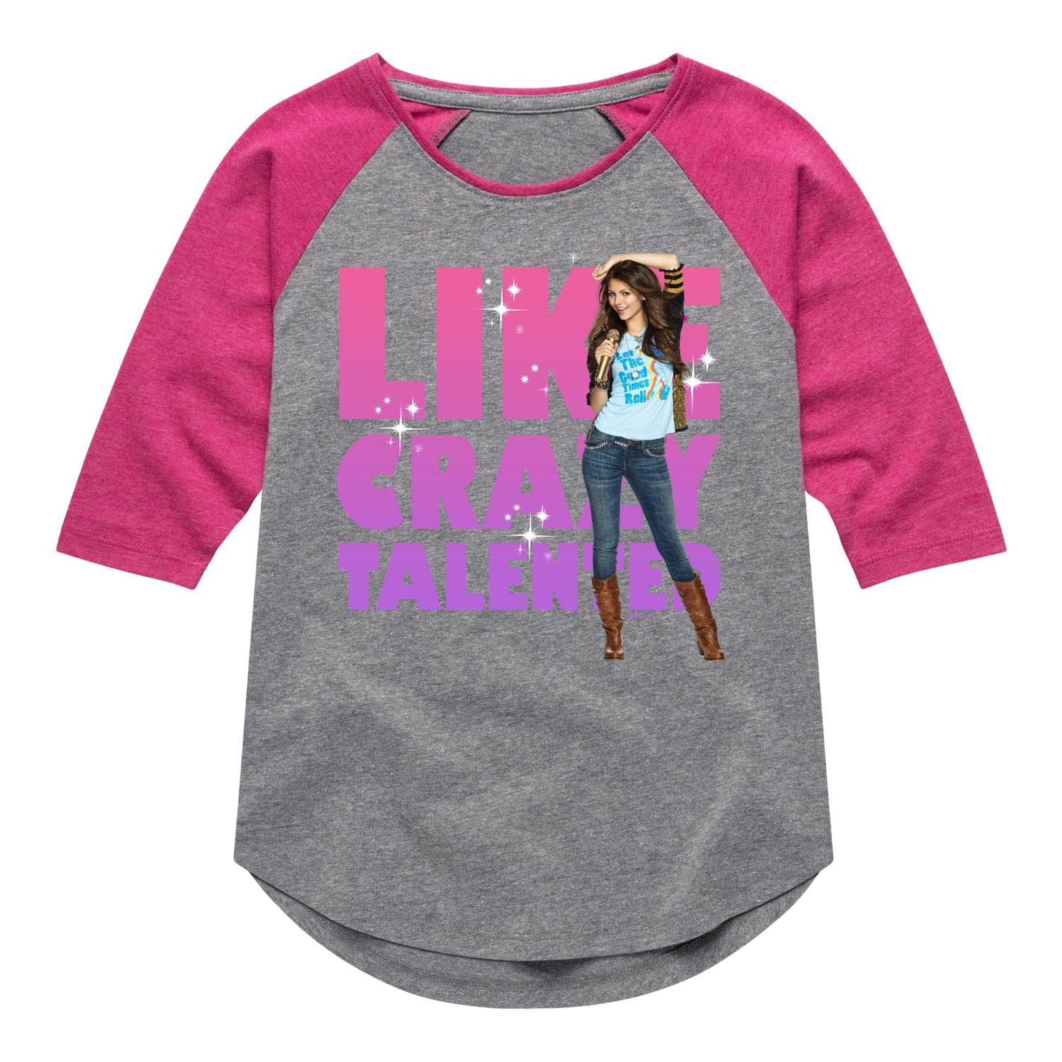 Victorious Hybrid Apparel Toddler & Youth Raglan Graphic T-Shirt - Soft Cotton Blend Tee for Playdates, Sports & Everyday Wear