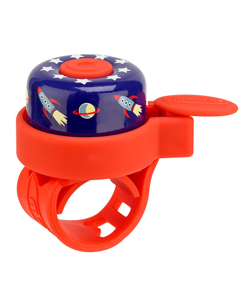 Micro Scooter Bell with Rocket Pattern - Durable & Loud Bike Bell for Kids & Adults - Perfect for Bicycles, Scooters & Skateboards