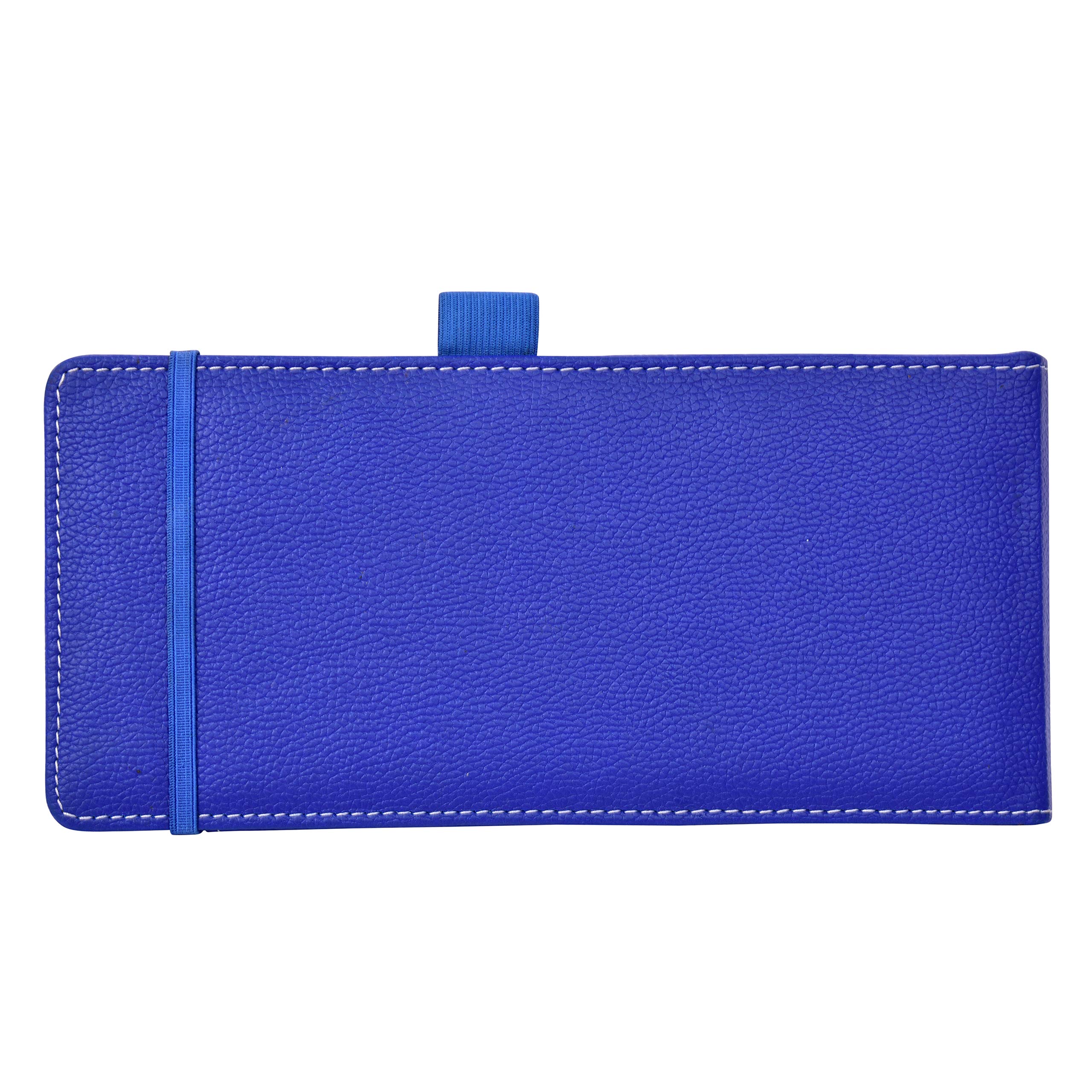 Genuine Leatherette Checkbook Holder & Card Organizer - Navy Blue Wallet for Checks, Credit Cards, and IDs | Perfect for Business Professionals and Daily Use