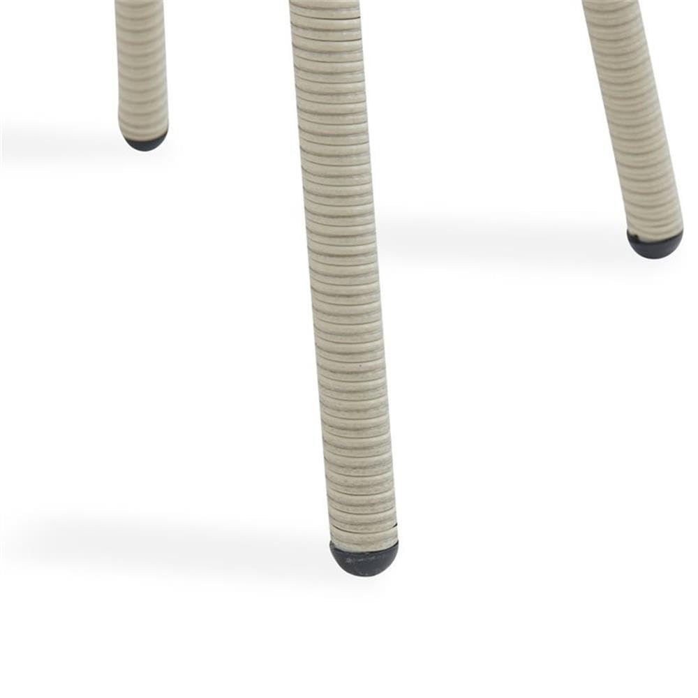 All-Weather Wicker Outdoor Glass Top Coffee Table with Storage in Beige - Perfect for Patio, Garden, and Poolside Relaxation