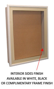 24x36 SwingFrame Designer Wood Framed Lighted Cork Bulletin Board Display Case - 1 Inch Deep for Office, Home, or Classroom Organization & Memo Display