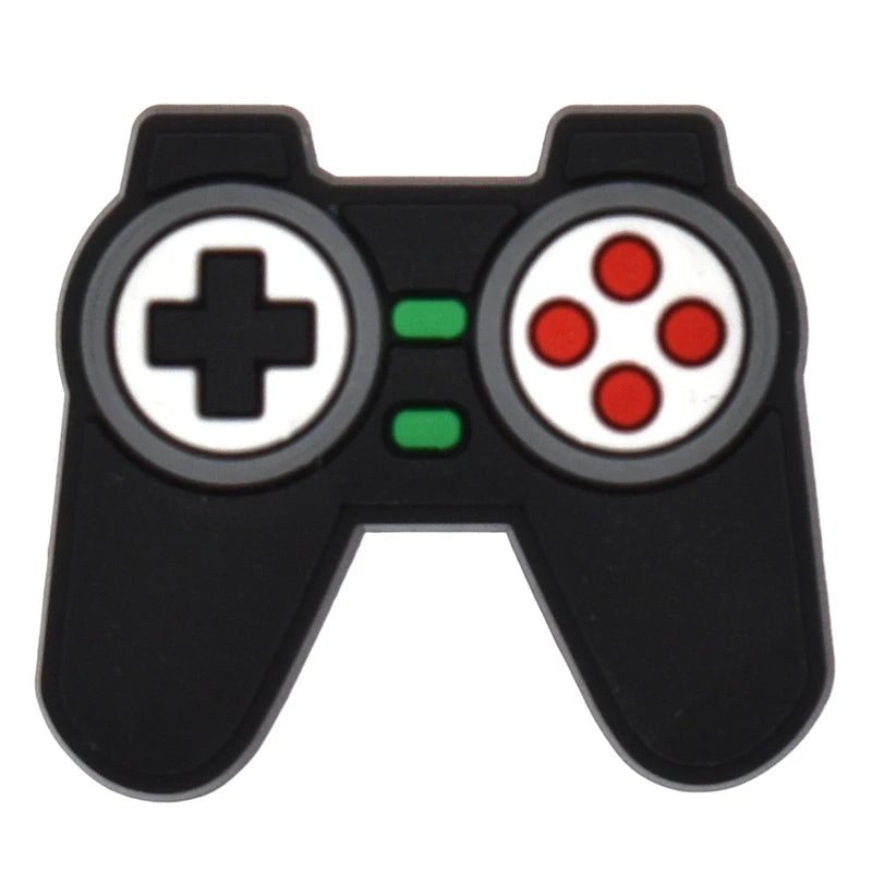 Gaming Shoe Charms for Crocs - Game Controller Badges for Women & Kids - Shoe Pins & Decorative Buckles for Sandals, Jeans & Shoes - Perfect Christmas Gift & Fashion Accessories (Great for Cosplay, Gamer Parties & Everyday Style)