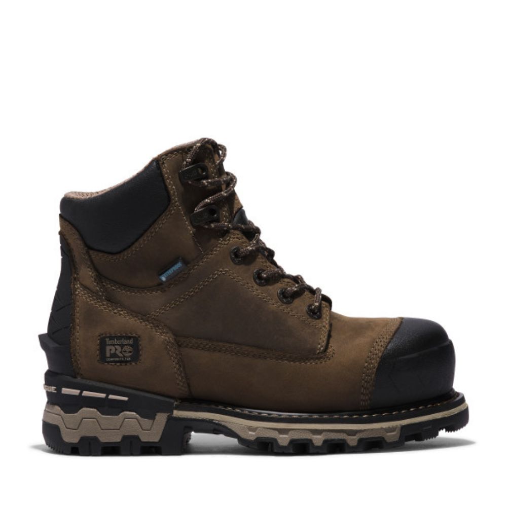 Timberland PRO® Boondock Women's Waterproof Composite Toe Work Boots - Size 6, Steel Toe Safety Shoes for Construction, Hiking & Outdoor Work (Model TB0A5RXX214)