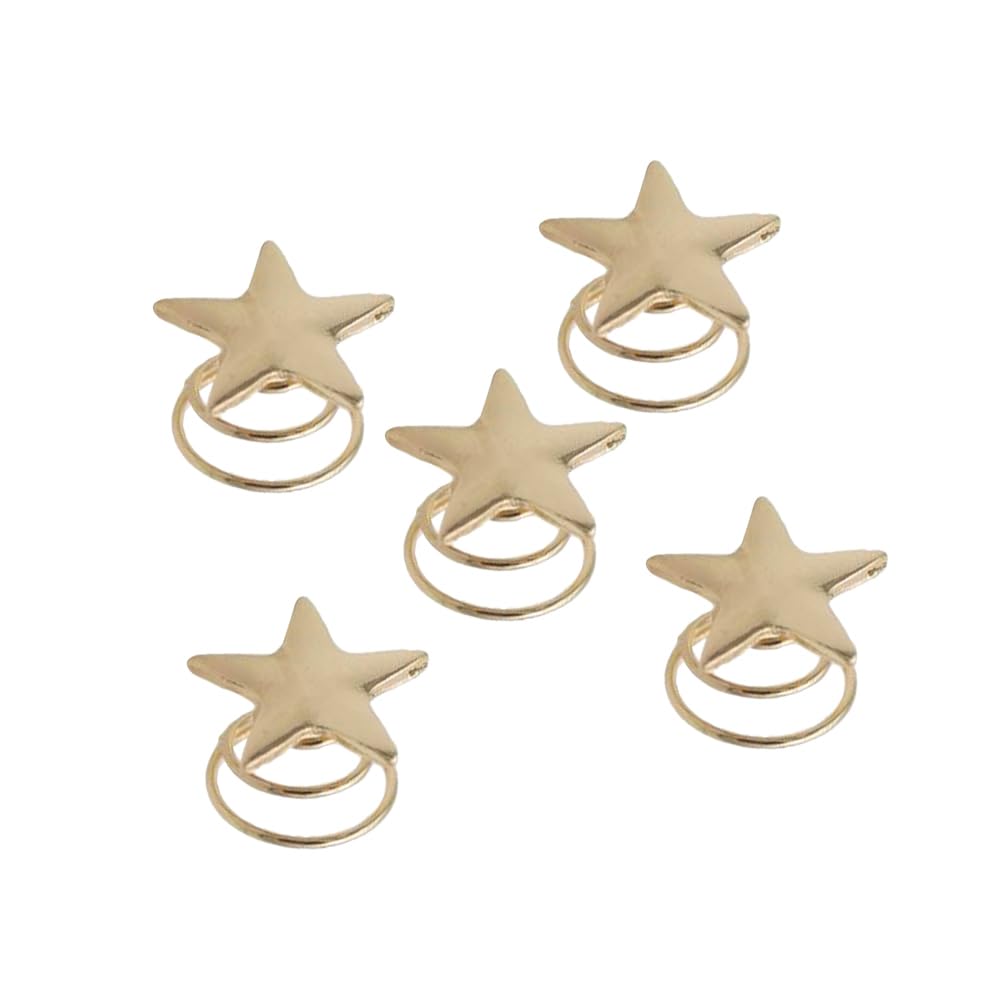 Lurrose 10PCS Gold Star Hair Coil Pins - Bridal Hair Accessories for Women, Perfect for Weddings & Parties