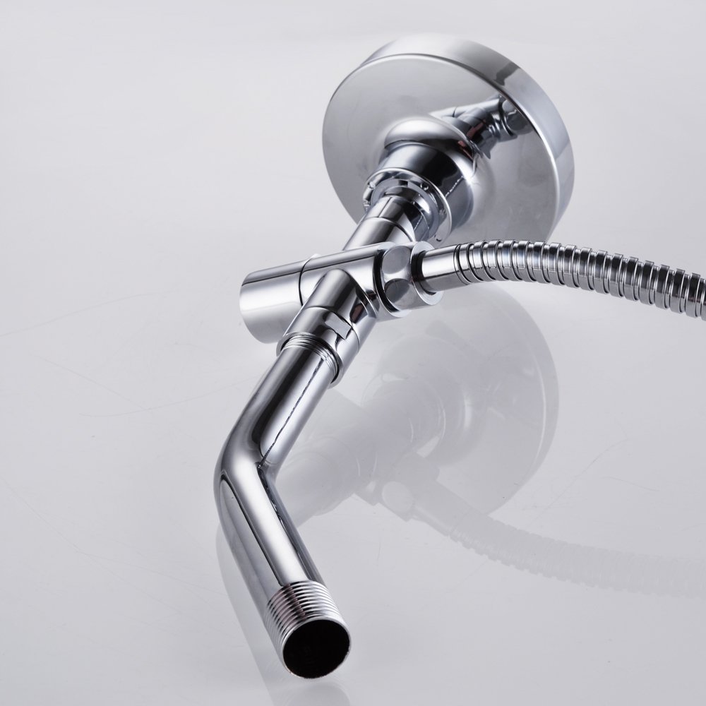 3-Way Shower Diverter Valve - Chrome Shower Head Adapter & Splitter for Shower Arm with Handheld Attachment - Perfect for Bathroom Renovation & Multi-Function Shower Systems