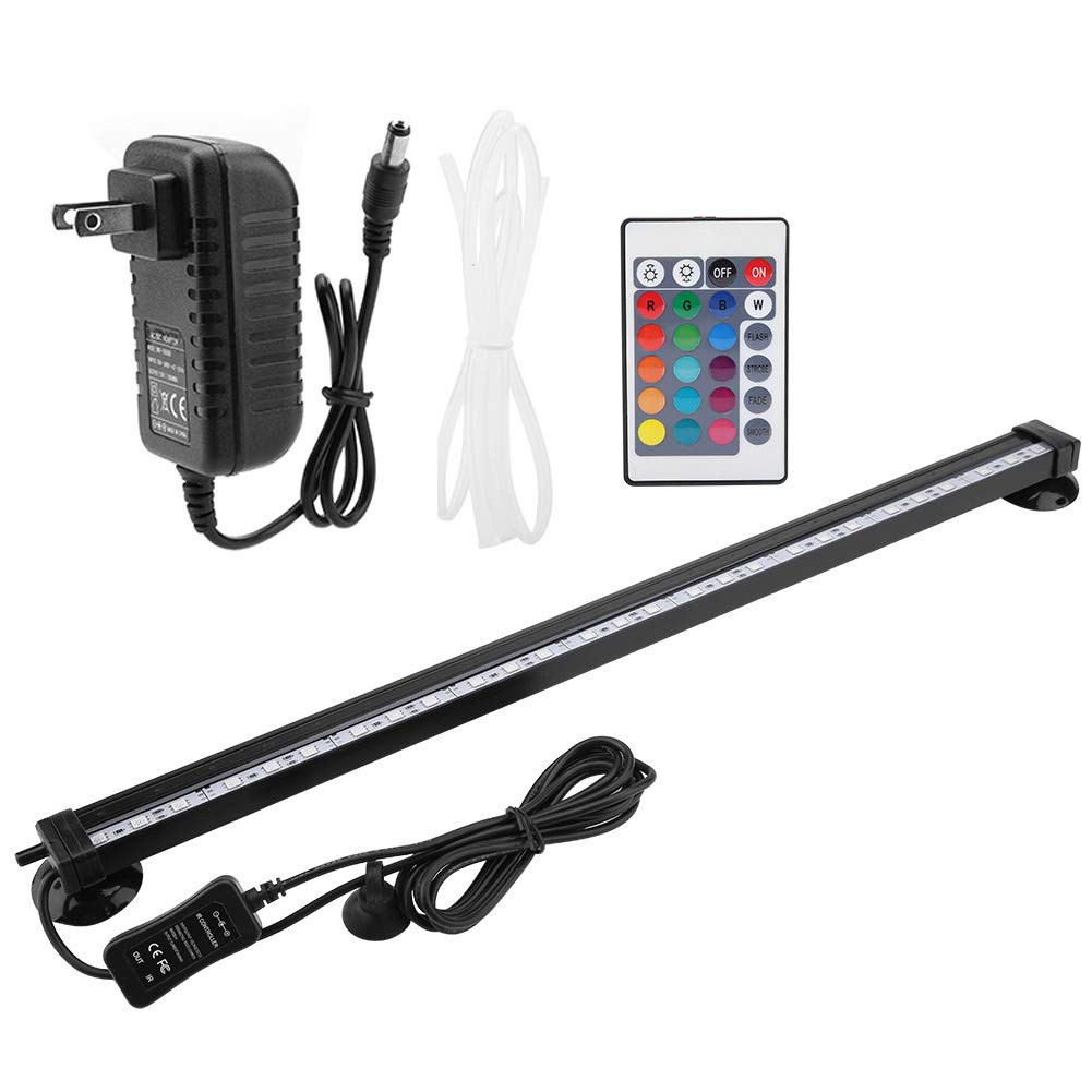 EVTSCAN LED Aquarium Light with Remote Control - 16 Color Changing Underwater Fish Tank Bubble Light for Freshwater & Saltwater Tanks - Perfect for Home, Office, and Aquarium Decoration
