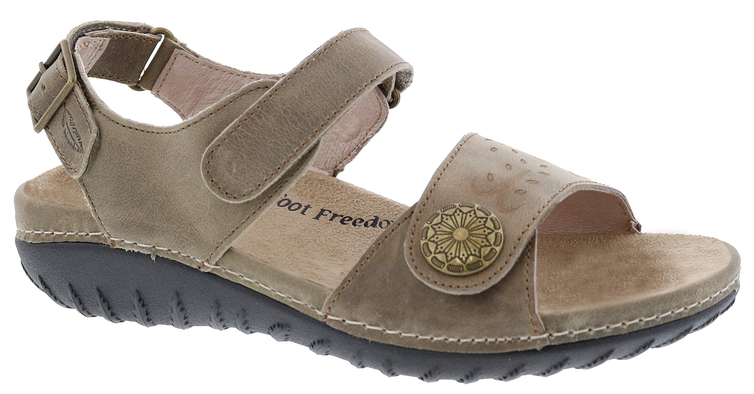 Drew Women's Workaround 19182 Leather Sandals - Comfortable & Stylish Summer Sandals for Work, Travel & Casual Outings