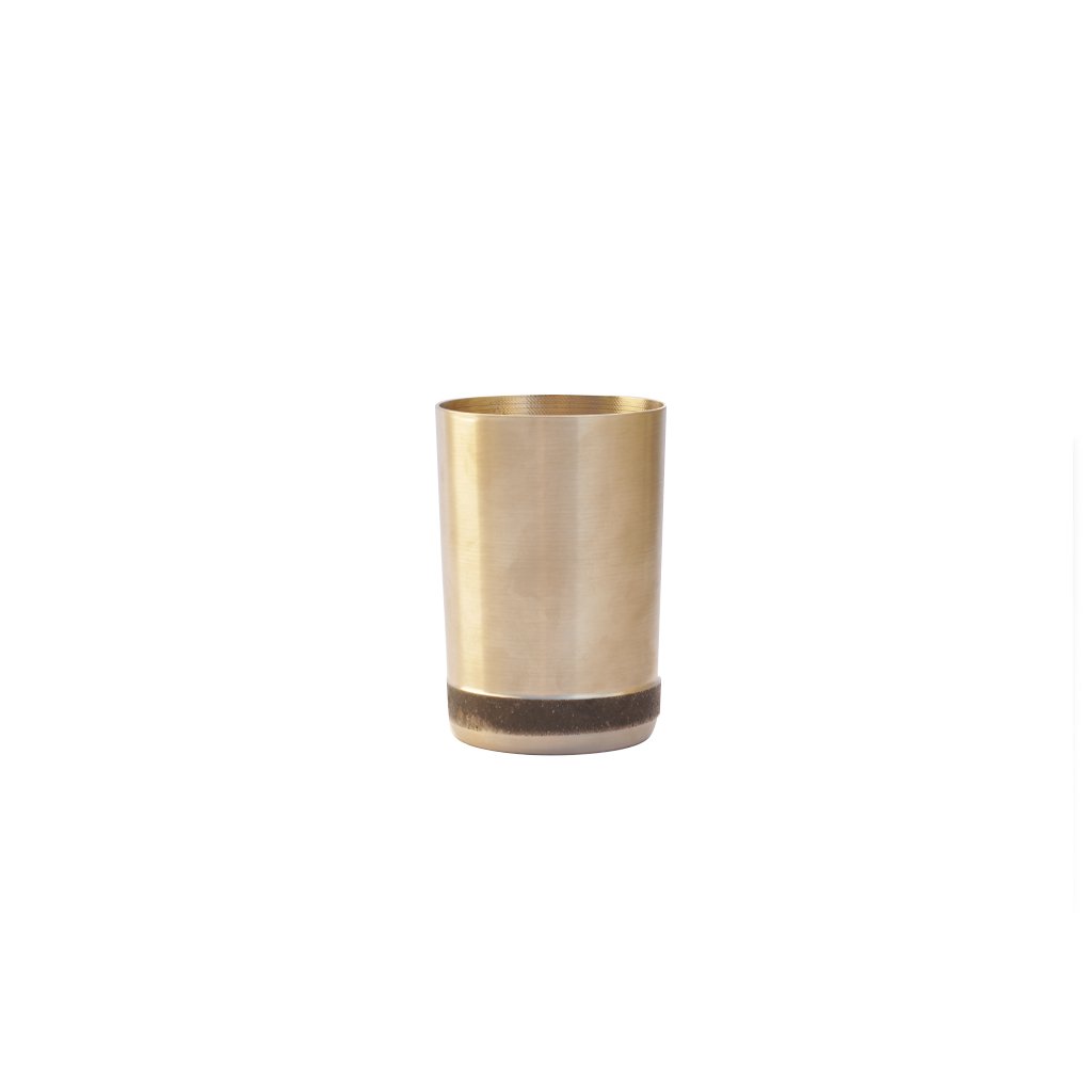 Handmade Bronze Kansa Ayurveda Cup - 2.5x3.6 Inch Traditional Indian Tumbler for Milk, Water & Wellness Drinks | Perfect for Ayurvedic Rituals, Home Decor & Dining Table Decoration