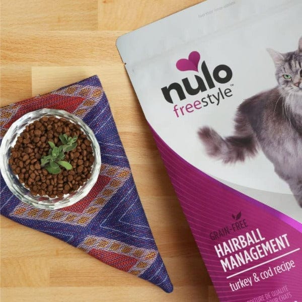 Nulo Freestyle Grain-Free Adult Dry Cat Food for Hairball Control - 5lb Bag | Healthy Digestion & Shiny Coat for Indoor Cats