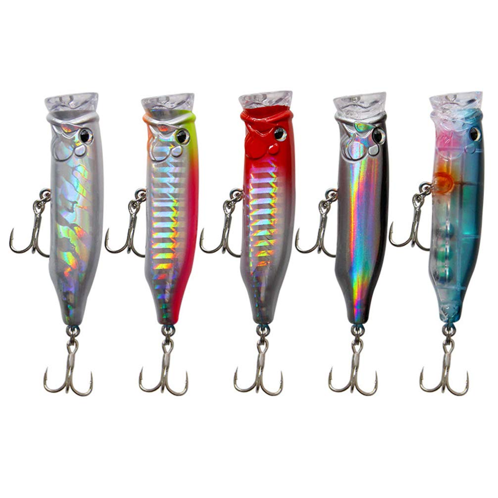 **Abaodam 5-Piece Saltwater Fishing Lures Set – Hard Rotating Artificial Bait for Sea Fishing – Durable Outdoor Fishing Supplies (Random Colors) – Perfect for Deep Sea, Shore, and Boat Fishing Adventures**