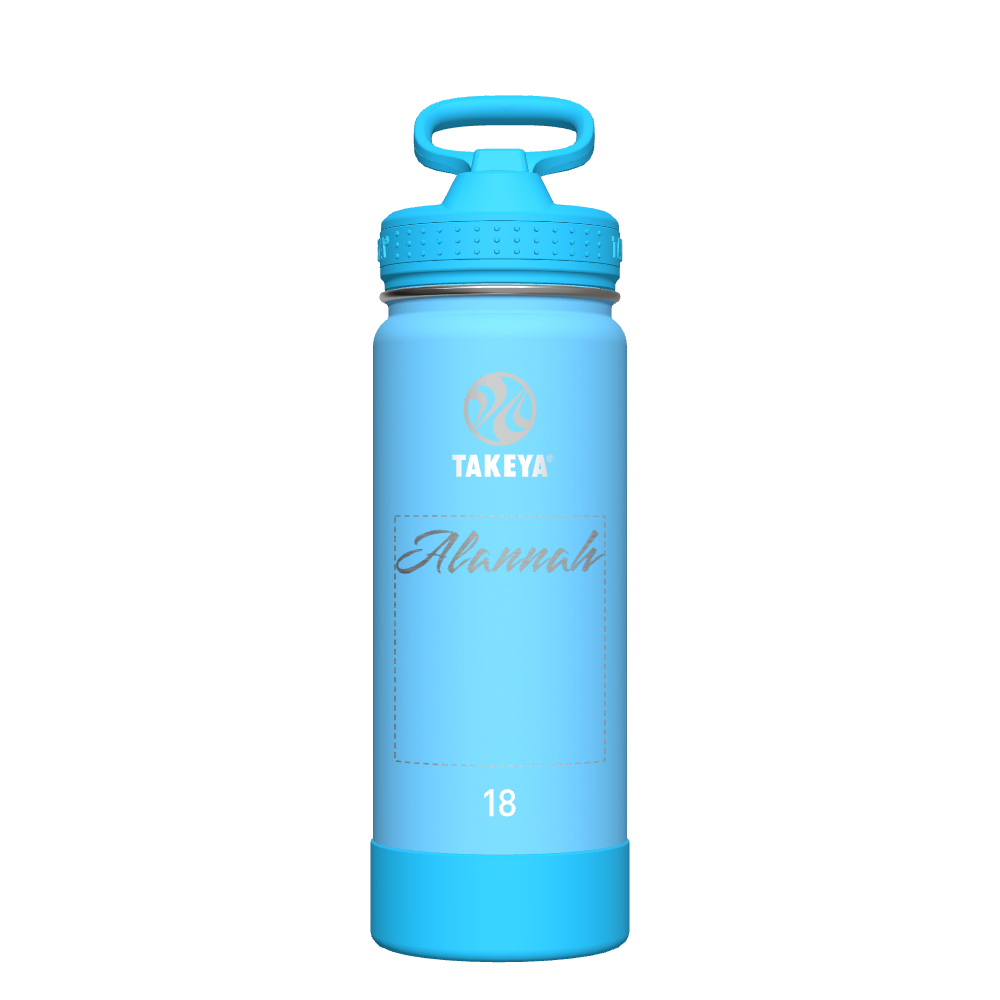 Customized Active Kids Glow in The Dark Water Bottle with Straw Lid - Leak Proof & BPA Free - Perfect for School, Sports & Outdoor Adventures
