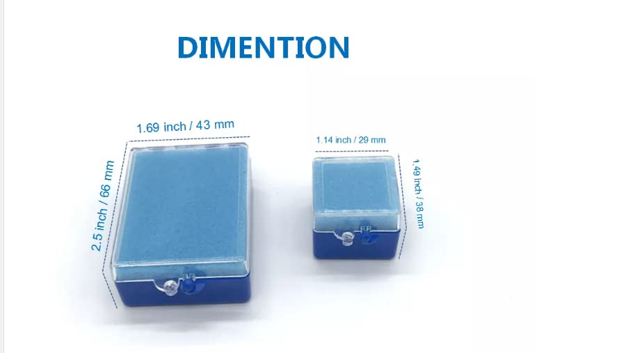 1000 Pcs Dental Crown Storage Boxes with Foam - 1 Inch Blue Denture Crown Veneer Organizer for Dental Lab & Clinic | Perfect for Dentists, Hygienists & Dental Technicians