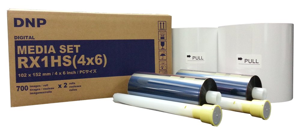 DNP RX1HS 4x6 Inch Photo Printer Paper & Ribbon Combo Pack - 1400 Prints (2 Sets of 700 Sheets) for DSRX1HS & RX1 Printers | Ideal for Home Photo Printing, Event Photography & Small Business Use