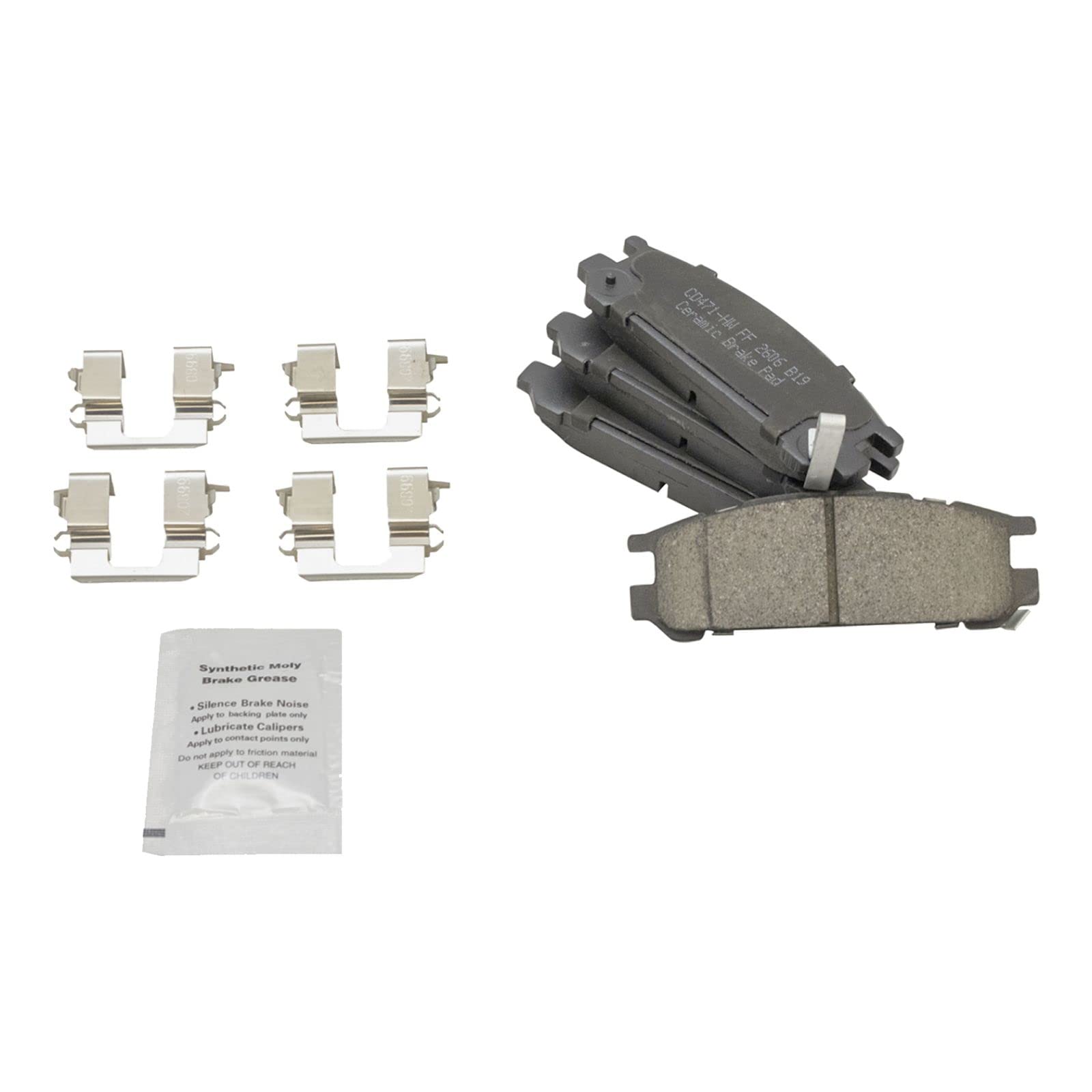 High-Performance Front & Rear Ceramic Brake Pads & Rotors Kit - Compatible with 1998 Subaru Impreza & 1997-1999 Legacy - Includes Brake Chemical Kit for Smooth Stopping Power - Perfect for Daily Commuting & Mountain Driving