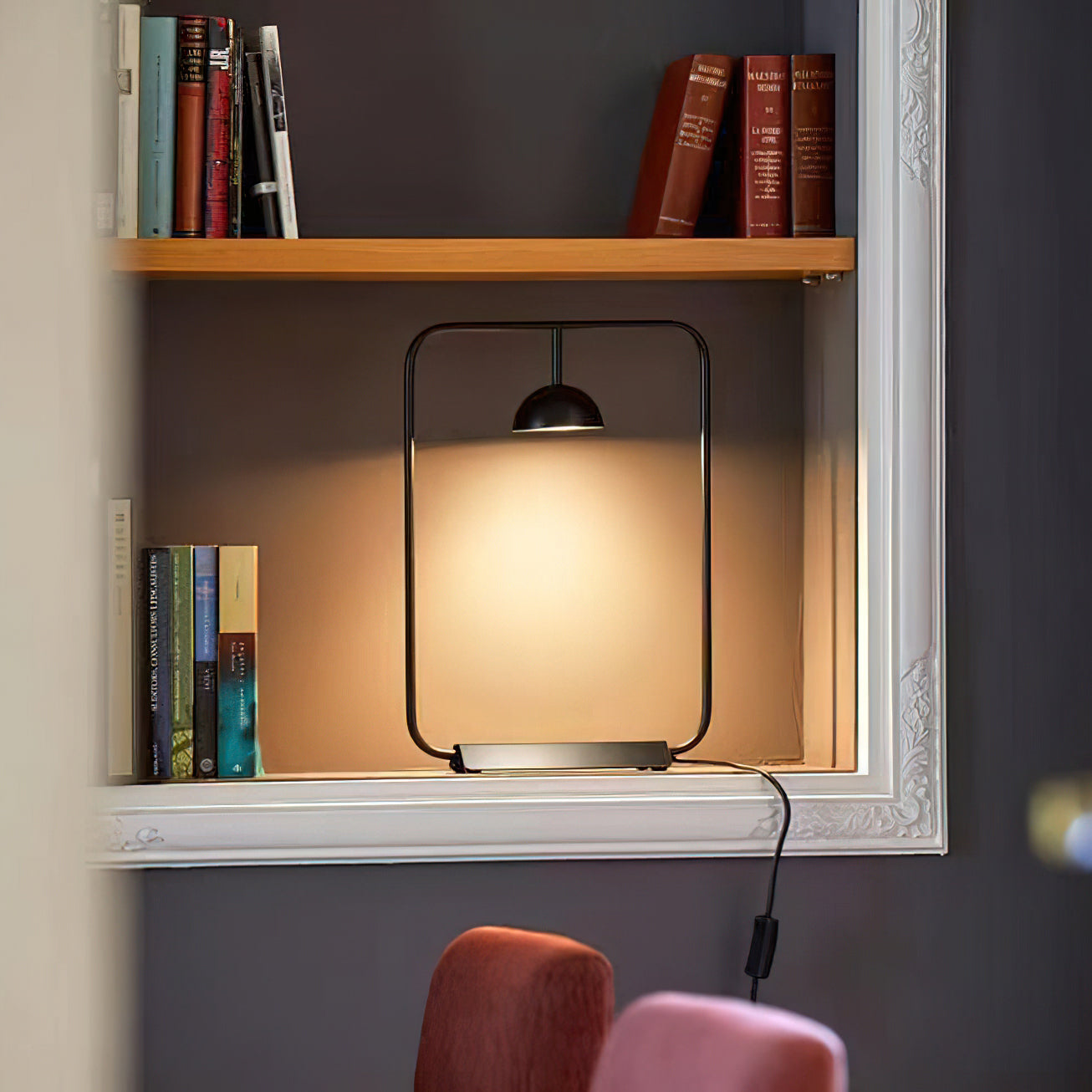 Cupolina Table Lamp - Modern LED Bedside Lamp for Bedroom, Living Room & Office - Adjustable Brightness & Warm White Light