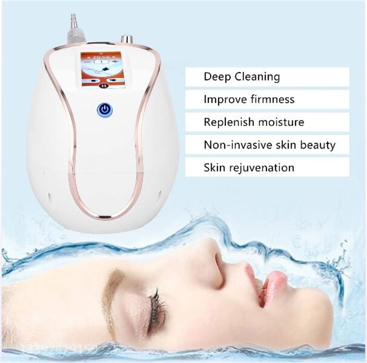 Professional RF Skin Tightening & Lifting Machine with Nano Mist Sprayer - Anti-Aging Facial Steamer for Deep Moisturizing & Pore Cleaning | At-Home Spa & Salon Quality Skin Care Device