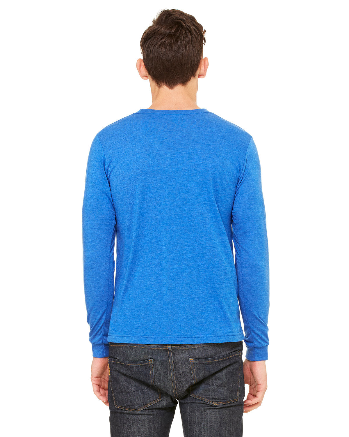 Bella + Canvas 3501 Unisex Jersey Long Sleeve T-Shirt | Soft Cotton Crewneck Tee for Men & Women | Perfect for Casual Wear, Layering & Screen Printing