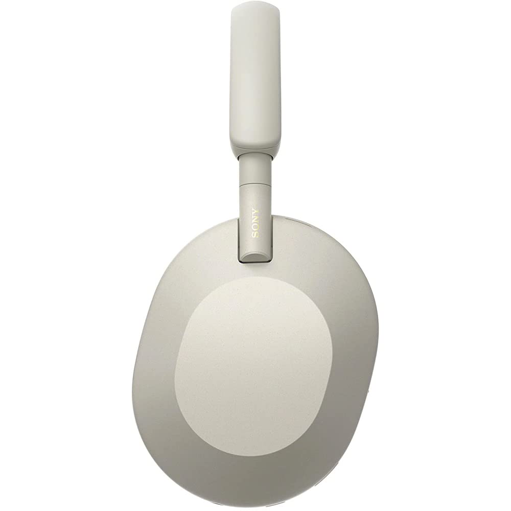 Sony WH-1000XM5 Wireless Noise Cancelling Headphones - Silver (Renewed) with 2-Year CPS Protection | Premium Over-Ear Bluetooth Headset for Travel, Work & Music Lovers