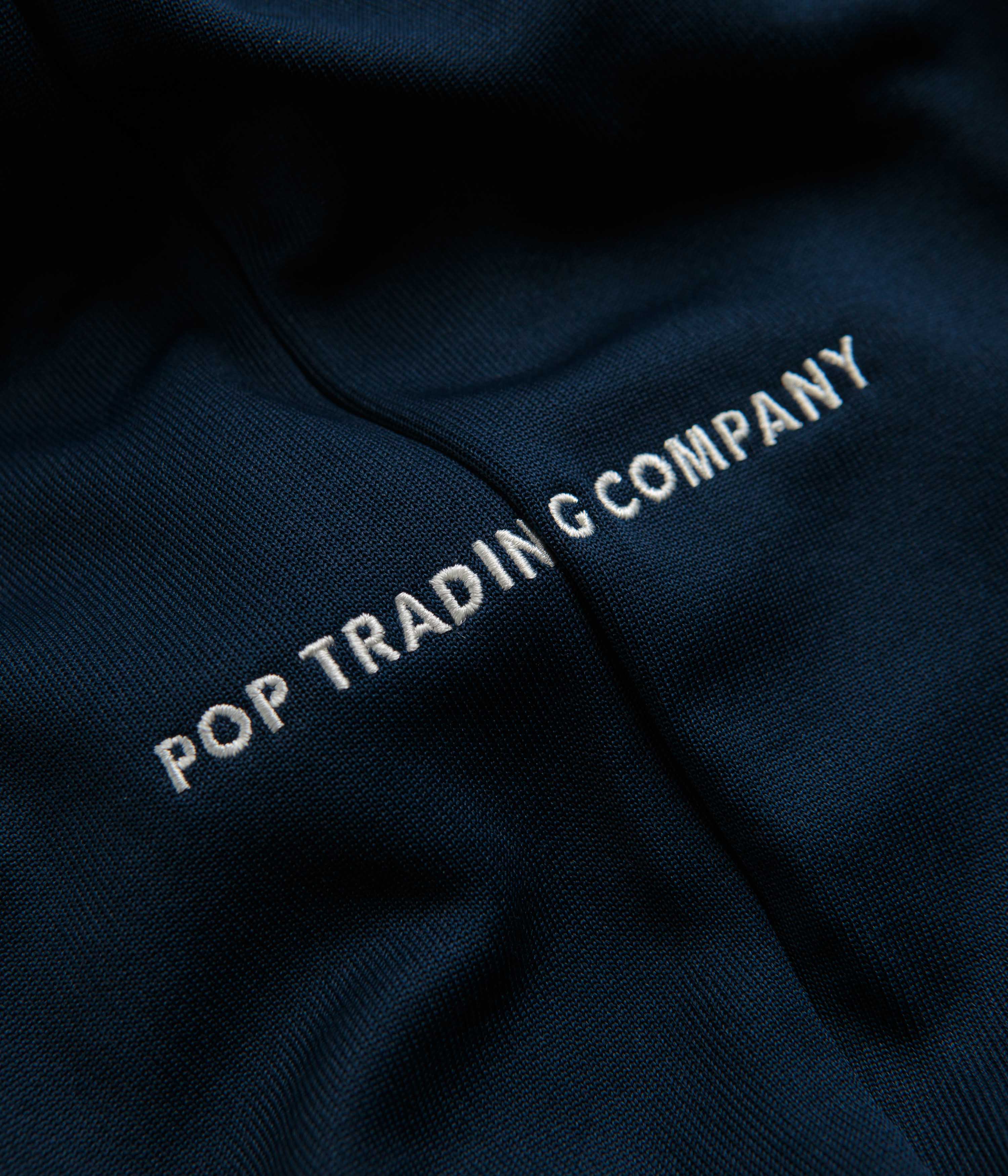 Adidas x Pop Trading Company Beckenbauer Track Jacket - Collegiate Navy & White | Vintage-Inspired Athletic Jacket for Running, Gym & Streetwear Fashion