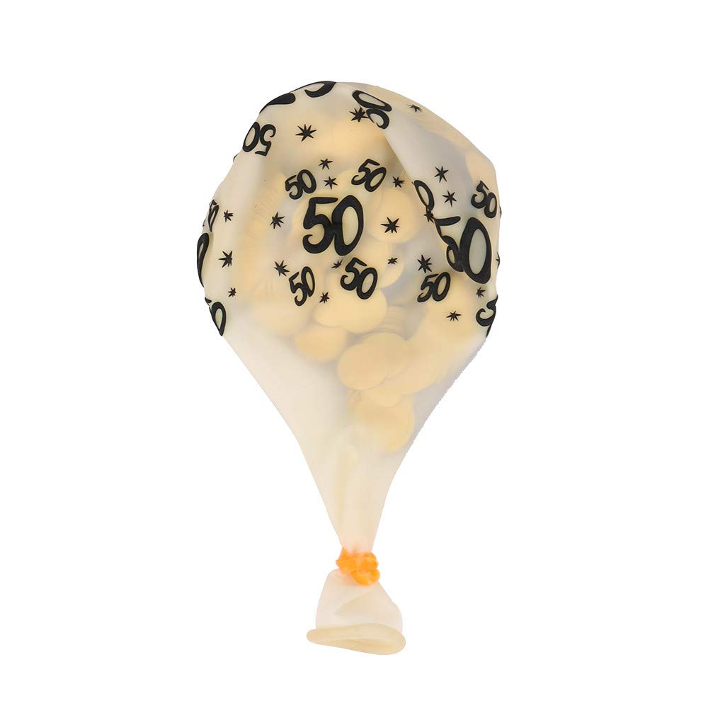 5Pcs 30 40 50th Happy Birthday Confetti Balloons - Age Number Party Decorations for Wedding, Anniversary & Celebration Events - Perfect for Birthday Parties, Baby Showers & Graduations
