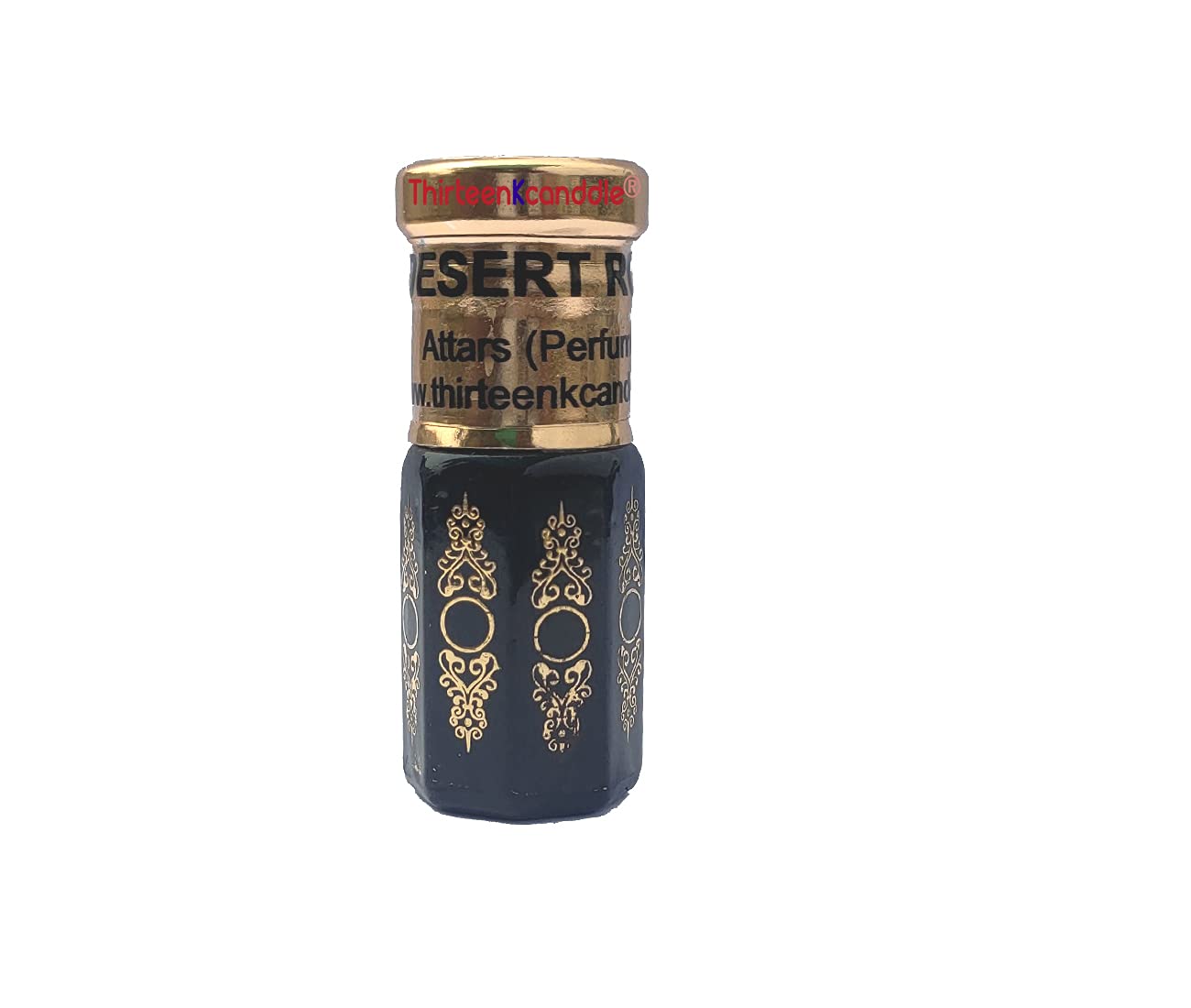Thirteenkcanddle Desert Rose Attar Concentrated Perfume - Alcohol-Free Unisex Fragrance (3ml) | Long-Lasting Aromatic Oil for Meditation, Romance & Special Occasions