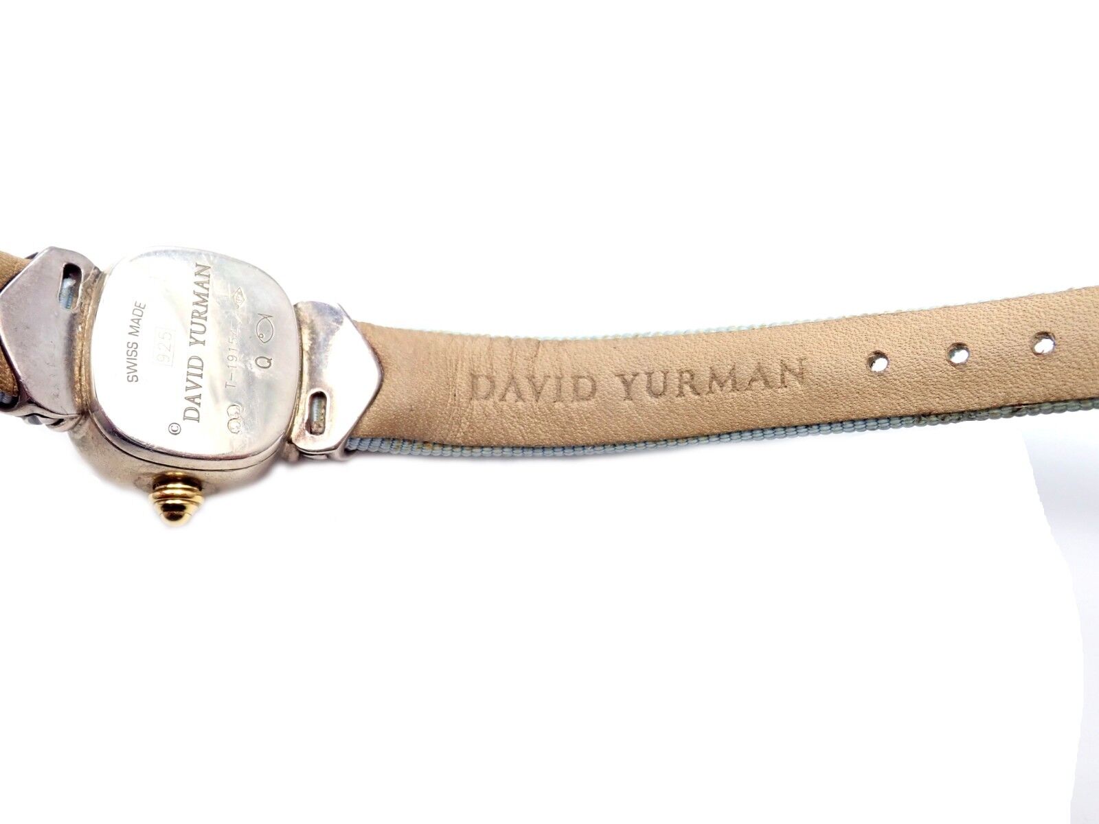 Authentic David Yurman DY Sterling Silver 925 Diamond Thoroughbred Silk Ladies Watch - Elegant Luxury Timepiece for Women, Perfect for Formal Events & Special Occasions