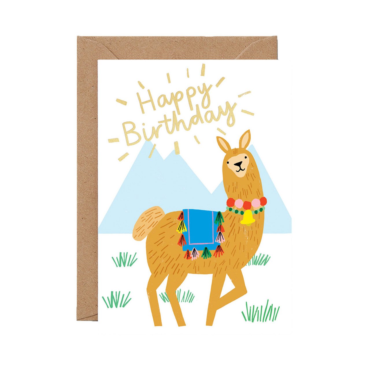 Happy Birthday Llama Greeting Card - Funny Animal Birthday Card for Friends & Family - Perfect for Birthdays, Celebrations & Special Occasions