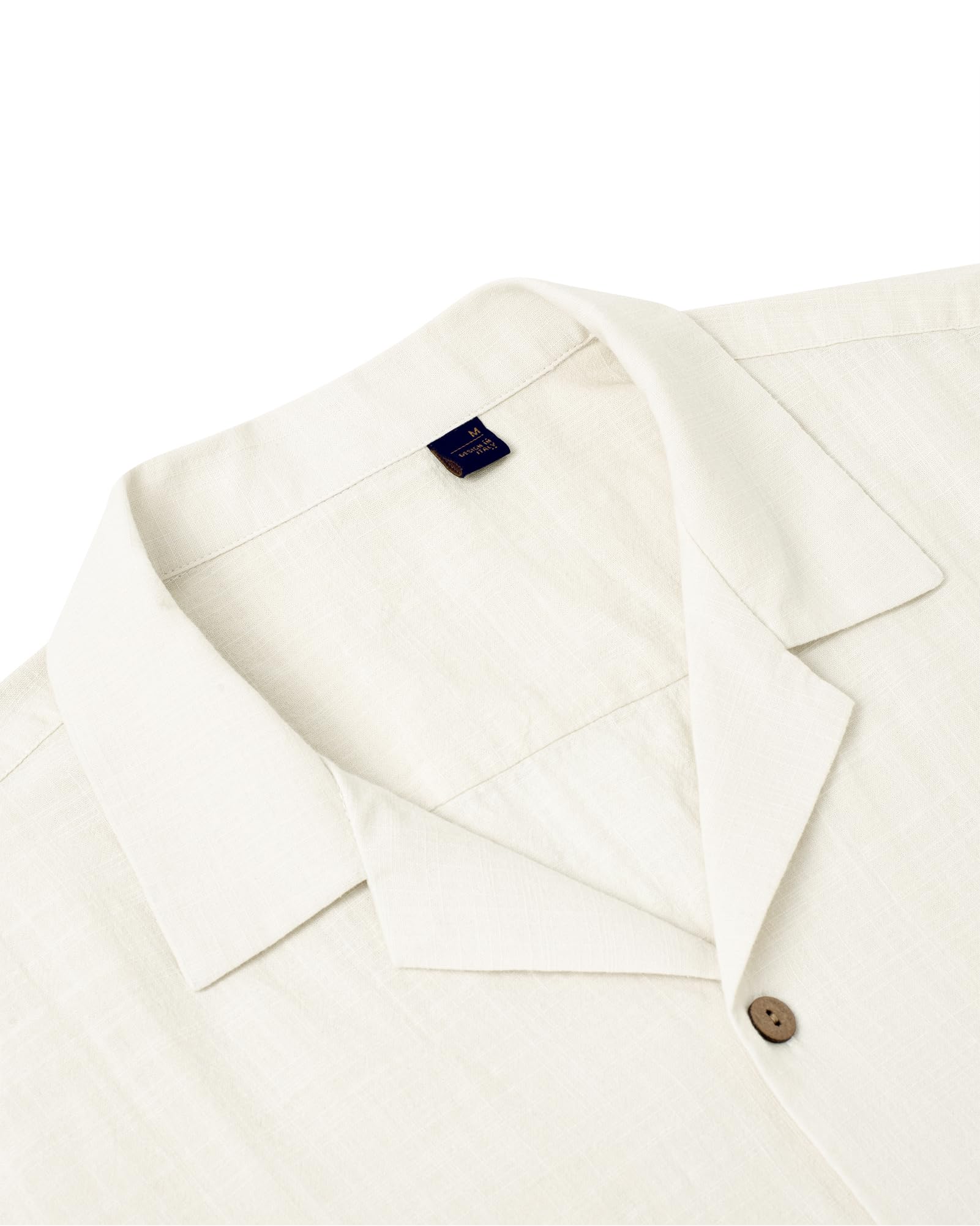 Men's Linen Short Sleeve Button Down Shirts - Breathable Cotton Summer Casual Shirts for Beach, Vacation & Hawaiian Style | Perfect for Tropical Getaways, Pool Parties & Summer Outings