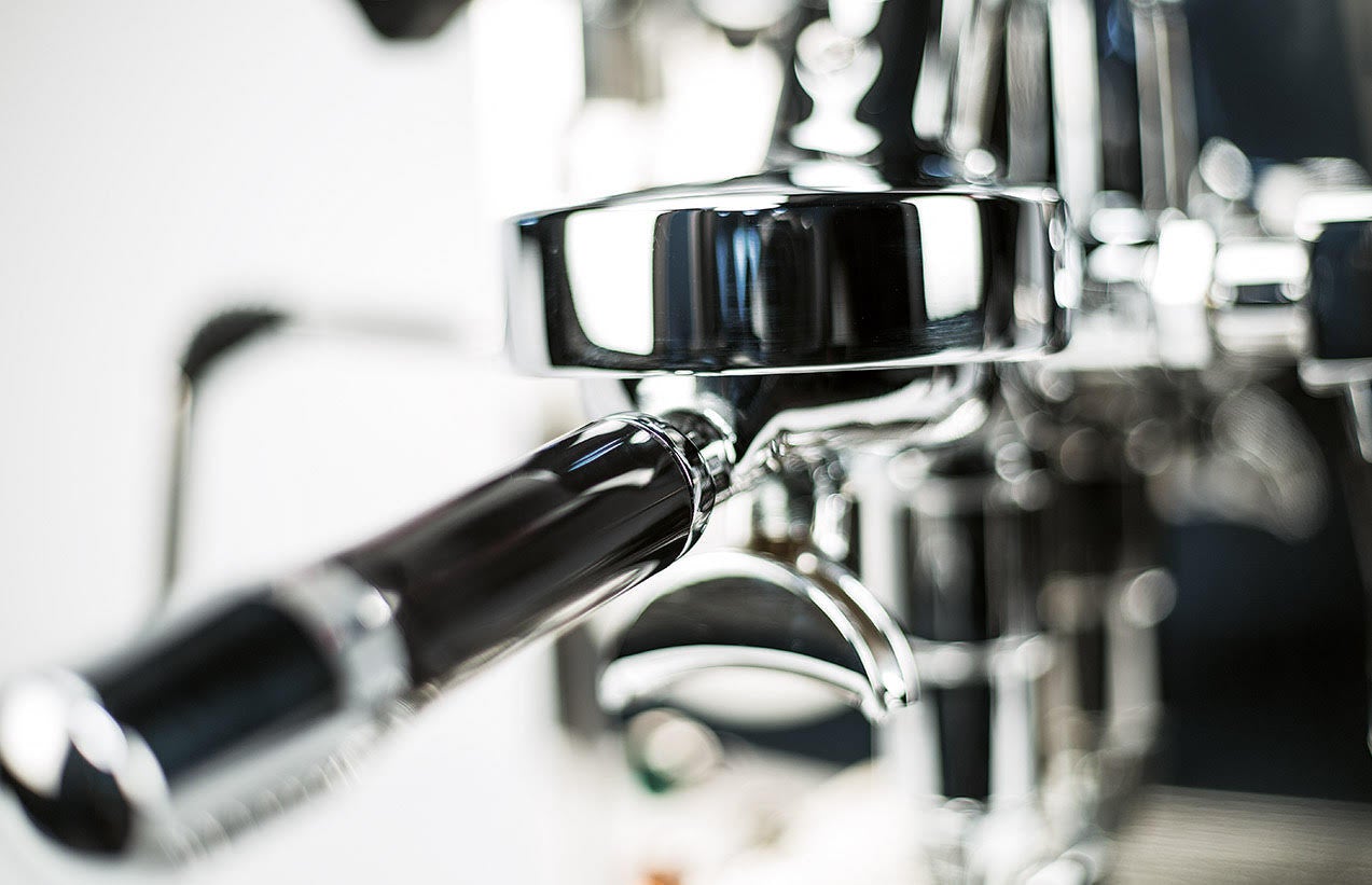 ECM Mechanika V Slim Espresso Machine with Olive Wood Accents - Perfect for Home Baristas & Coffee Enthusiasts