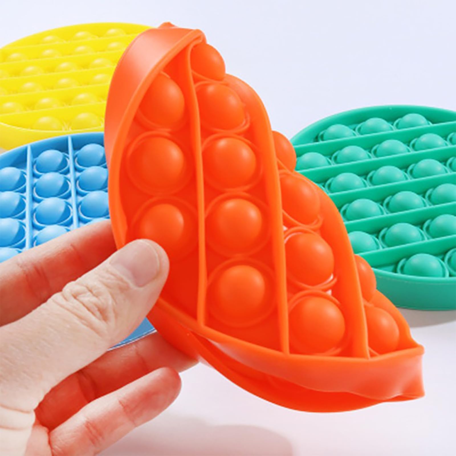 **12-Piece Fidget Toy Set - Push Pop Sensory Stress Relief Toys for Kids & Adults - Bulk Party Favors, Classroom Prizes, Easter Gifts - Perfect for Anxiety Relief, Focus, and Fun at Home, School, or Office**