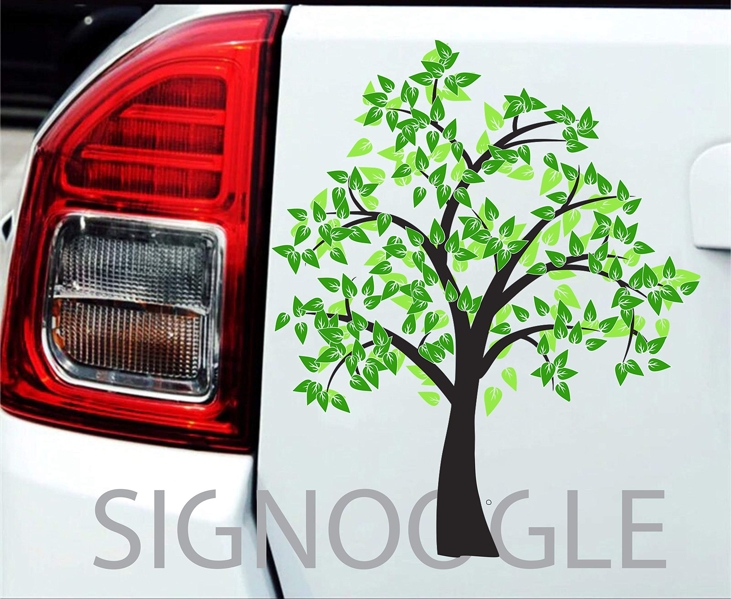 Vibrant 3D Tree Nature Stickers for Kids - Waterproof Decals for Cars, Bikes, Walls & Windows - 16x20cm Pack of 2 - Perfect for Nursery Decor, School Projects & Outdoor Adventures
