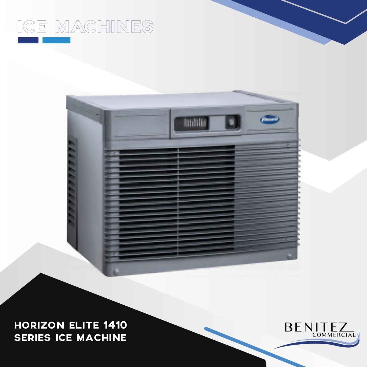 Horizon Elite 1410 Commercial Ice Maker Machine - High Capacity 1000lbs/Day, Stainless Steel Construction for Restaurants, Bars, Hotels & Catering Events