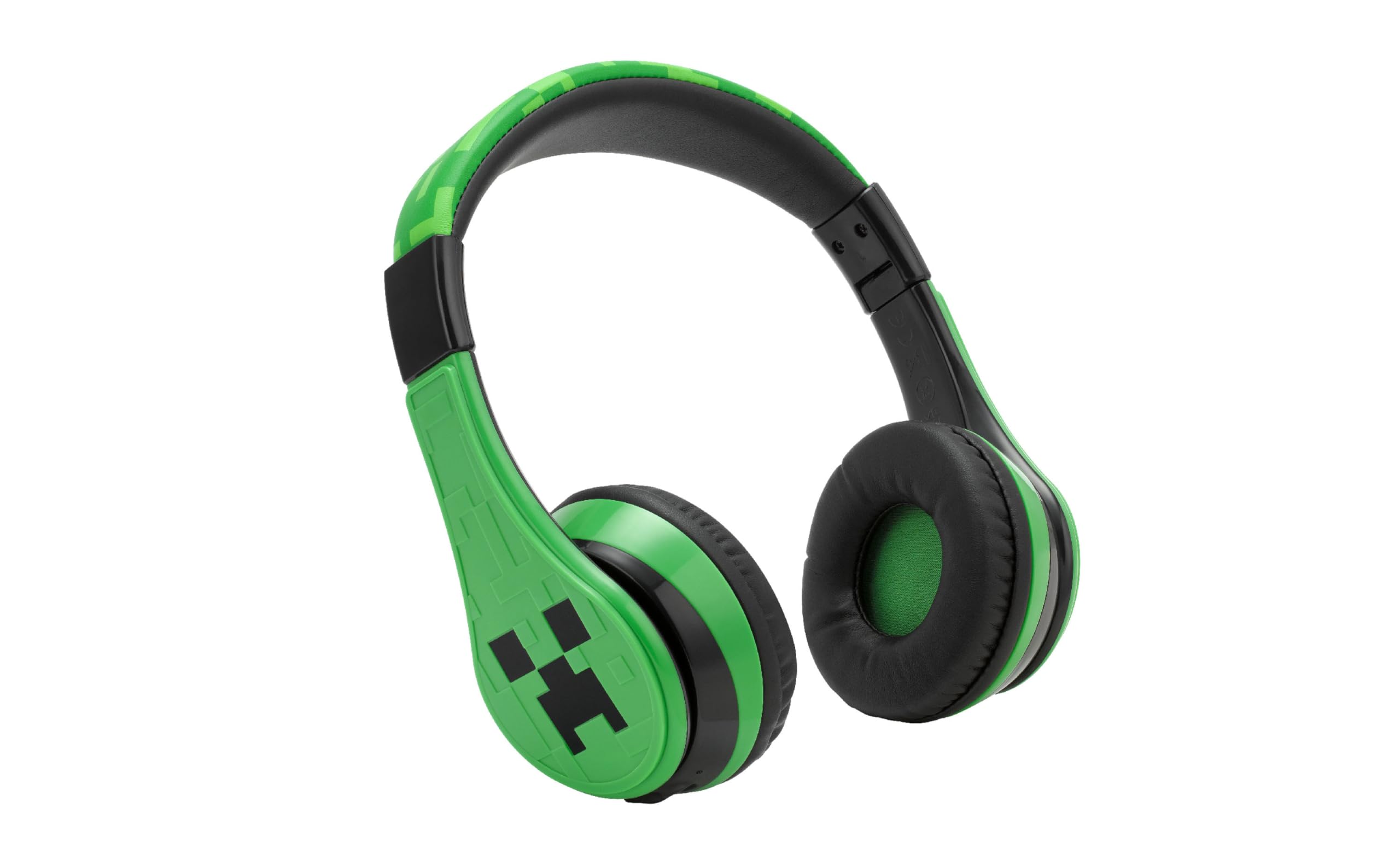 **eKids Minecraft Bluetooth Headphones for Kids - Wireless Headset with Built-in Mic & AUX Cable, Volume-Limited Foldable Design - Perfect for School, Gaming, Travel & Home Use**