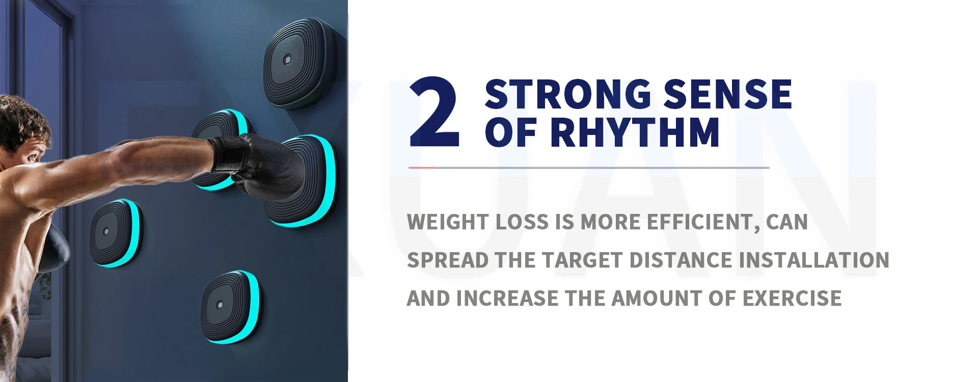 Smart Split-Type Music Boxing Machine with 8 Adjustable Targets - Boxing Training & Stress Relief for Kids & Adults - Perfect for Home Gym, Fitness & Family Fun
