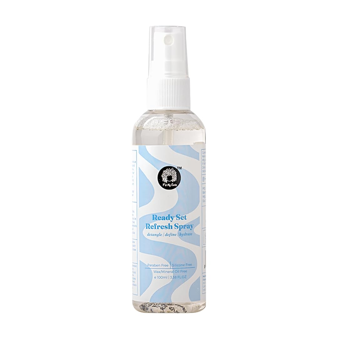 Fix My Curls Hydrating Hair Defining Refresh Spray - Silicone & Alcohol Free for Wavy, Curly, Fine Hair | Anti-Frizz & Detangling with Aloe Vera | Perfect for Daily Styling, Travel & On-the-Go Hair Refresh (100ml)