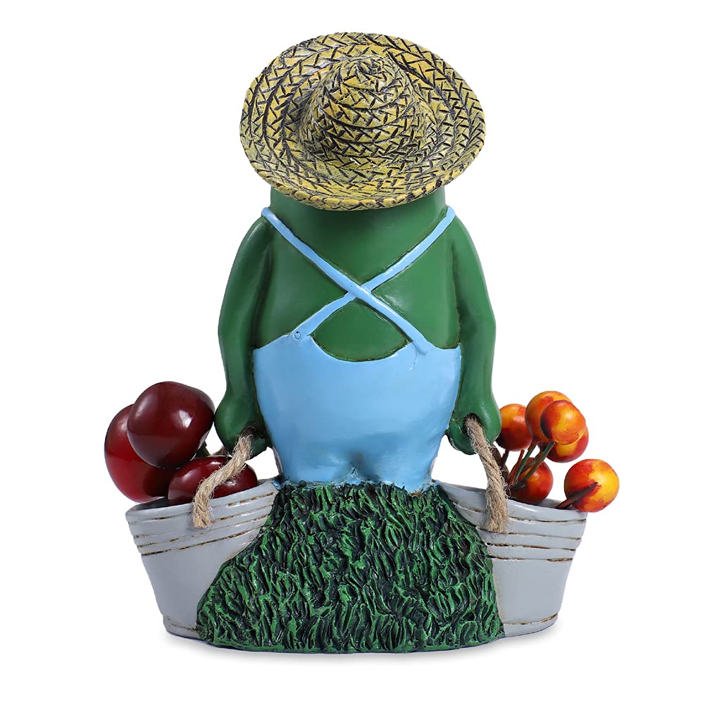 Frog Garden Decor Statue - Outdoor & Indoor Yard Ornament, Unique Housewarming Gift for Garden, Patio, and Home Décor | Perfect for Lawn, Pond, and Flower Bed Accents
