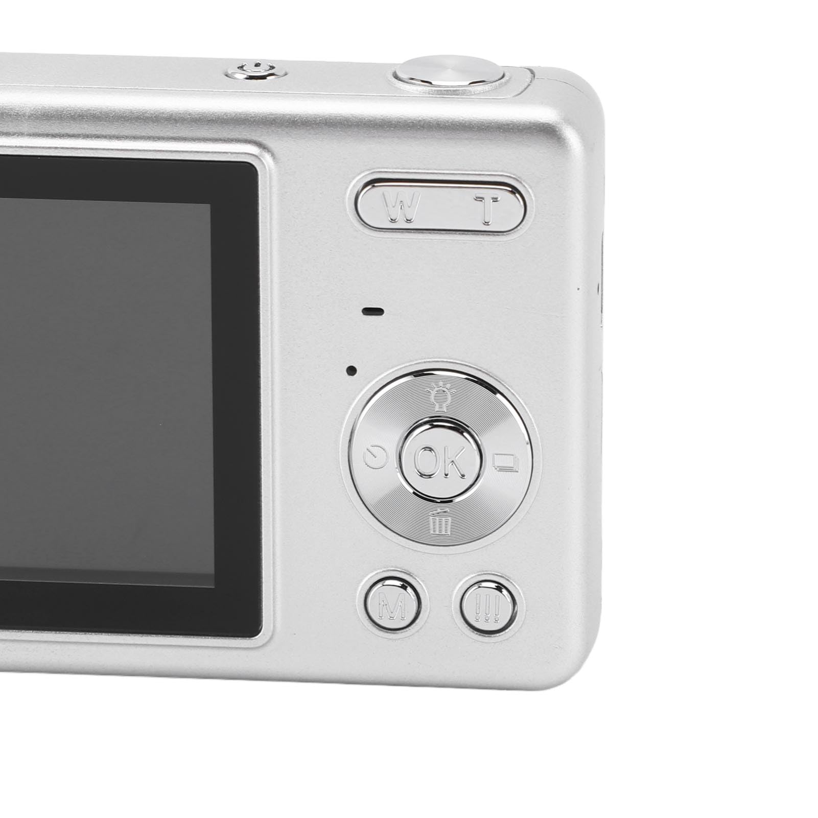 **1080P Autofocus Digital Camera with 16X Zoom - 12MP Compact Point and Shoot Camera for Kids, Boys & Girls - 2.4 Inch TFT Screen, Silver - Perfect for Travel, Birthday Gifts & Outdoor Adventures**