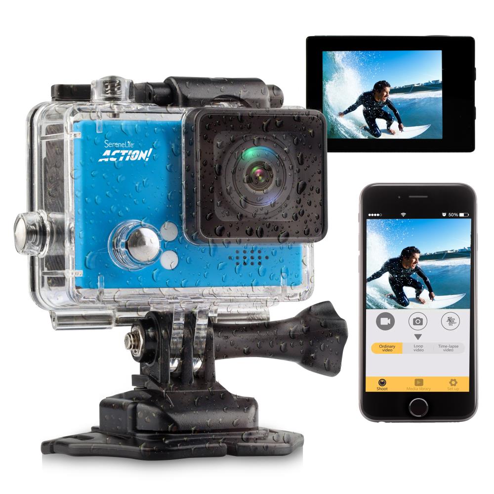 4K Ultra HD Compact Action Camera - Waterproof, WiFi, 30M for Sports, Travel & Vlogging - Perfect for Surfing, Skiing & Outdoor Adventures