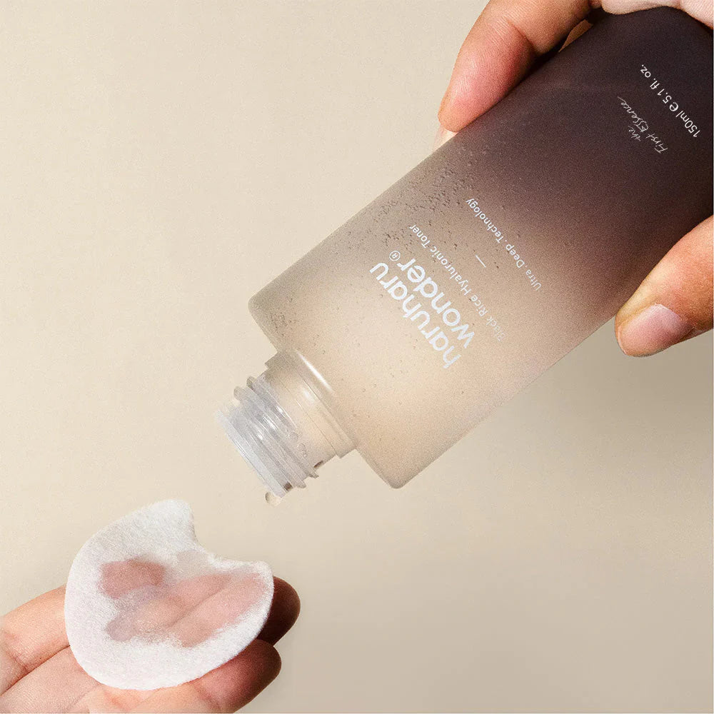 Haruharu Wonder Black Rice Hyaluronic Toner 300ml - Korean Skincare for Hydration & Anti-Aging - Perfect for Dry, Sensitive Skin & Daily Facial Routine
