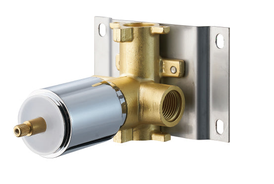DAX 1053 SQ BN 3-Way Diverter Valve - Brushed Nickel Finish for Shower, Bathtub & Sink Faucet - Perfect for Bathroom Renovation & Plumbing Upgrades
