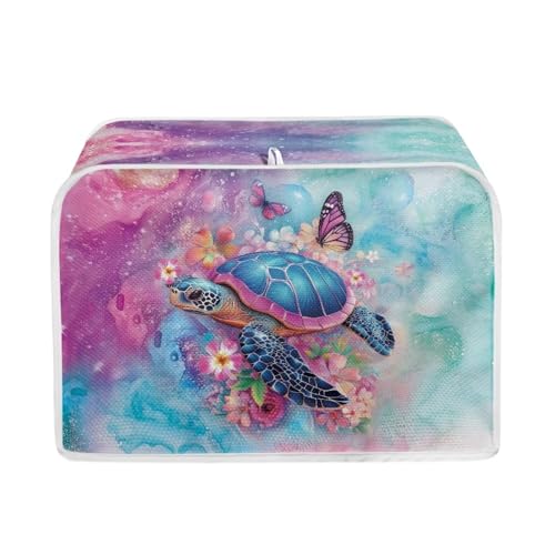 Pink and Blue - Sea Turtle Butterfly Flower