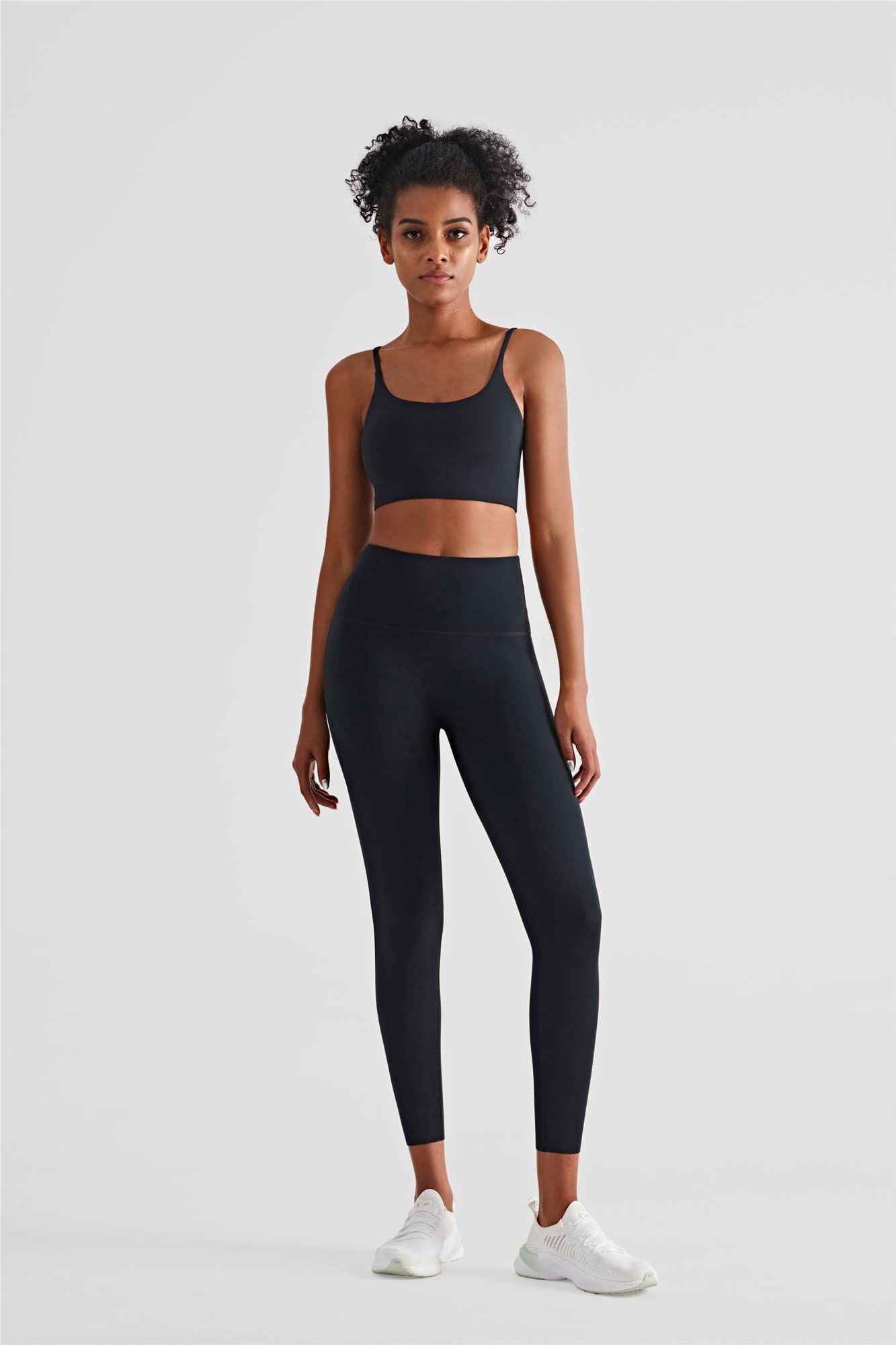 Altiland Women's Cami Sports Bra - Seamless Workout Tank Top for Yoga, Running & Athletic Exercise - Breathable Crop Top Brami for Gym, Fitness & Active Lifestyle