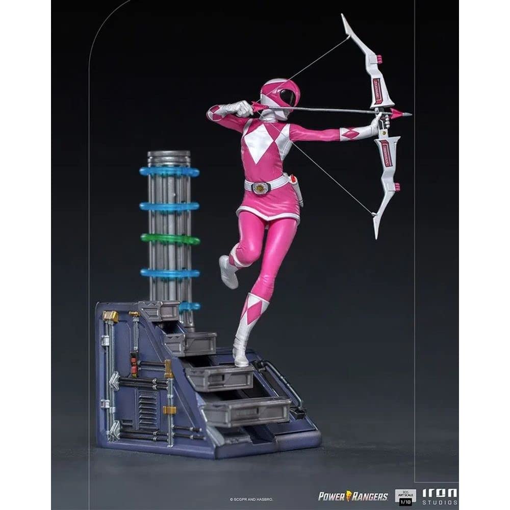 Iron Studios Mighty Morphin Power Rangers Pink Ranger BDS Art Scale 1/10 Statue - Collectible Action Figure for Display & Decor - Perfect for Fans, Collectors & Home Office Showcase