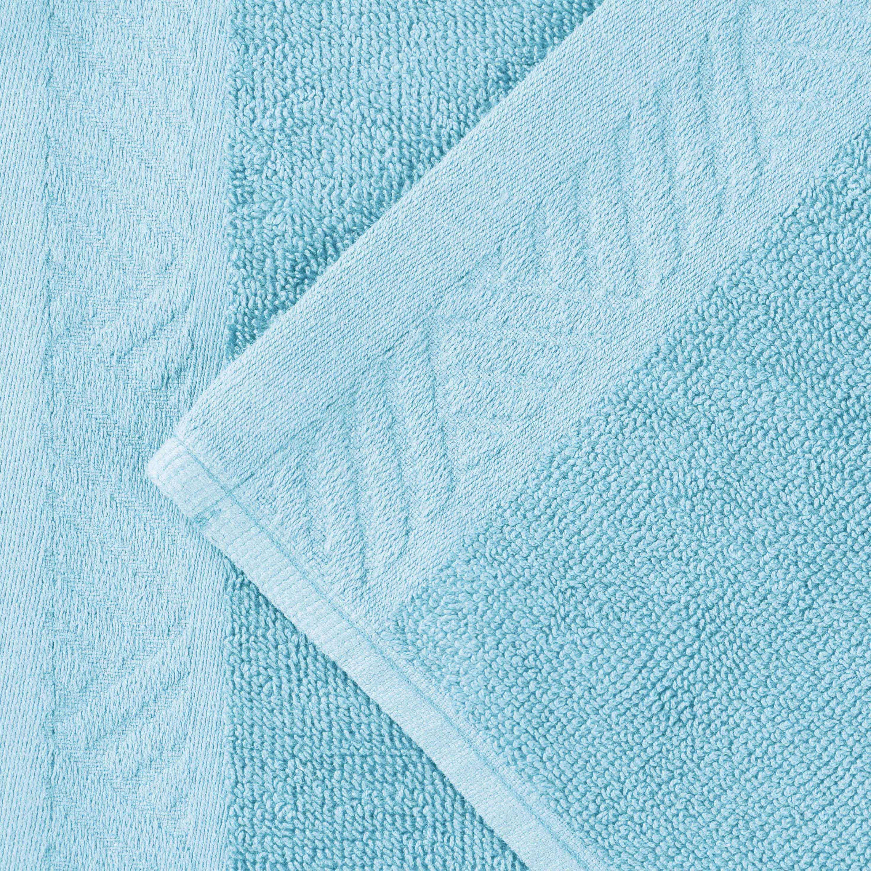 Luxury 6-Piece Egyptian Cotton Towel Set - Basketweave Jacquard & Solid Design - Ultra Soft & Absorbent Bath Towels for Spa, Hotel, or Home Use