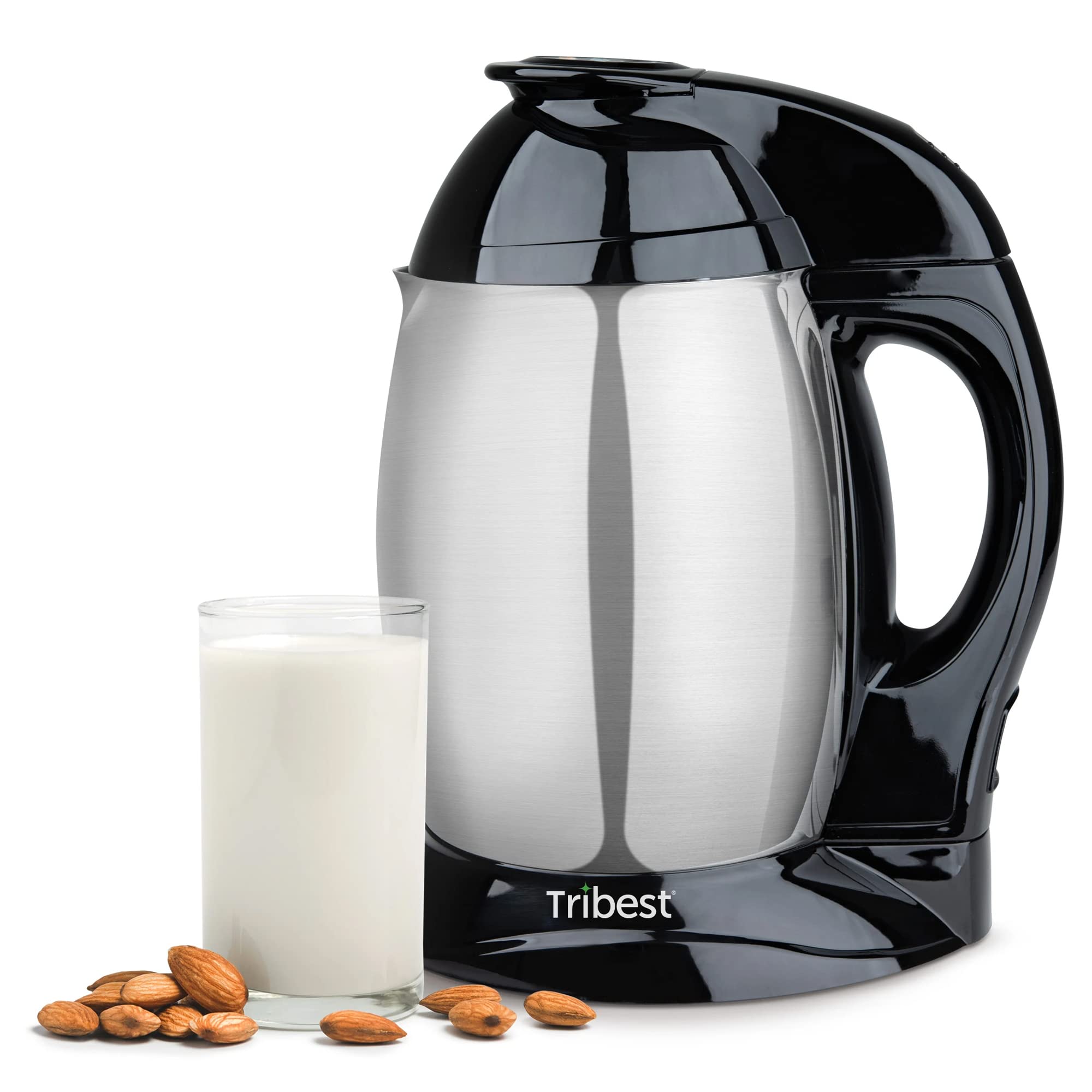Tribest SB-130 Soyabella Automatic Soy Milk & Nut Milk Maker - Stainless Steel Large Capacity (Silver) - Perfect for Vegan, Dairy-Free & Healthy Homemade Milk Alternatives